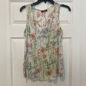 Crosby Floral Print Sleeveless Blouse